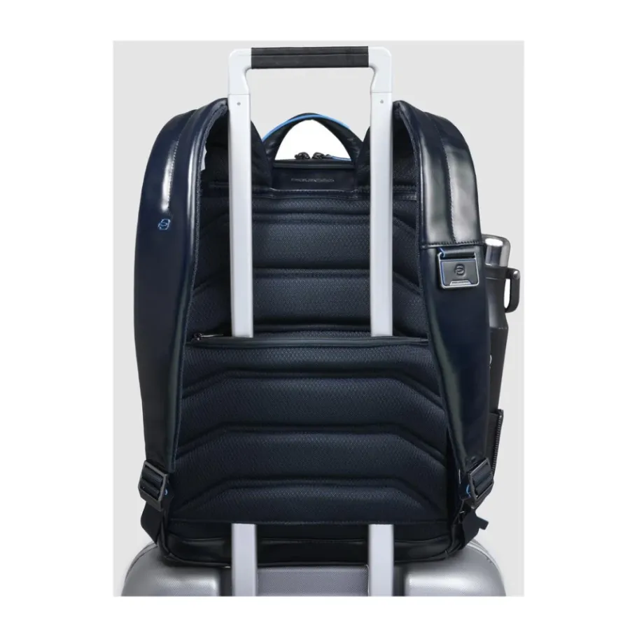 Piquadro Kleine rugzak voor 14 inch computer en iPad-Heren Rugzakken