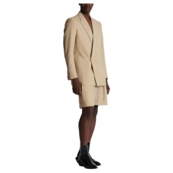 Balmain 1-knoopsjas van soepel canvas-Heren Jassen