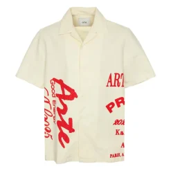 Arte Antwerp Kort overhemd met rode print-Heren Overhemden