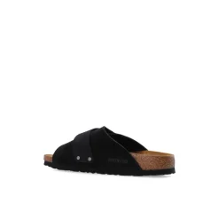 Birkenstock Kyoto Nubuck Sandalen-Heren Slippers
