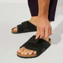 Birkenstock Kyoto Nubuck Sandalen-Heren Slippers
