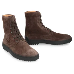 Tod's Lace-up Suede Enkellaarsjes-Heren Laarzen