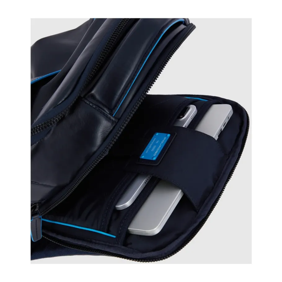 Piquadro Laptop backpack 14'' with iPad® compartment-Heren Rugzakken