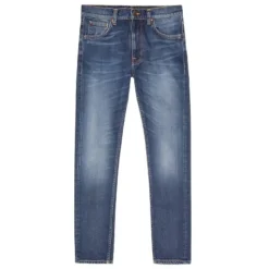 Nudie Jeans Lean Dean Troubled Sea Denim Jeans-Heren Jeans