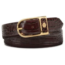 Billionaire Leather Belt Crocco-Heren Riemen