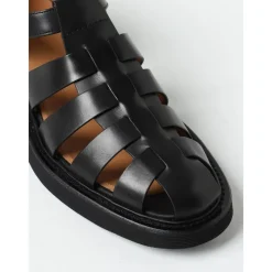 Church's Leather Caged Flat Sandals-Heren Sandalen