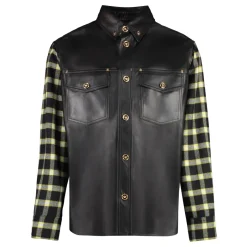 Versace Leather Shirt-Heren Jassen