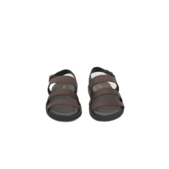 Cerruti 1881 Leren Brede Band Gesp Sandalen-Heren Sandalen