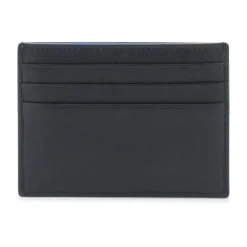 Alexander McQueen Leren Cardholder met Harnas Detail en Logo Print-Heren Portefeuilles