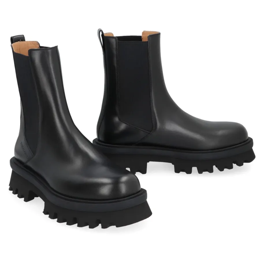 Ferragamo Leren Chelsea Boots-Heren Laarzen