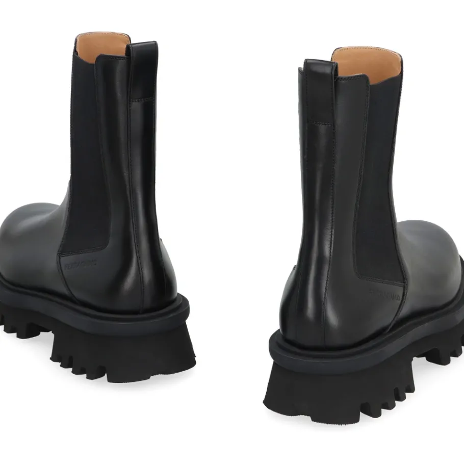 Ferragamo Leren Chelsea Boots-Heren Laarzen