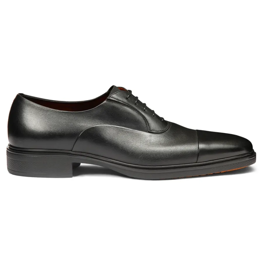 Santoni Leren Easy-On Oxford schoenen-Heren Instappers & Slip Ons|Nette Schoenen