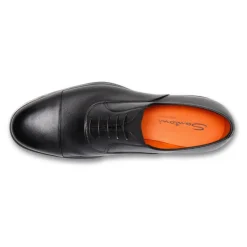 Santoni Leren Easy-On Oxford schoenen-Heren Instappers & Slip Ons|Nette Schoenen