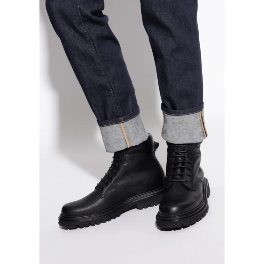 Dolce & Gabbana Leren enkellaarzen-Heren Laarzen