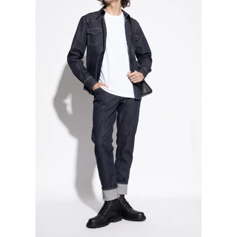 Dolce & Gabbana Leren enkellaarzen-Heren Laarzen