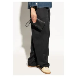 Maison Margiela Leren etui met logo-Heren Portefeuilles