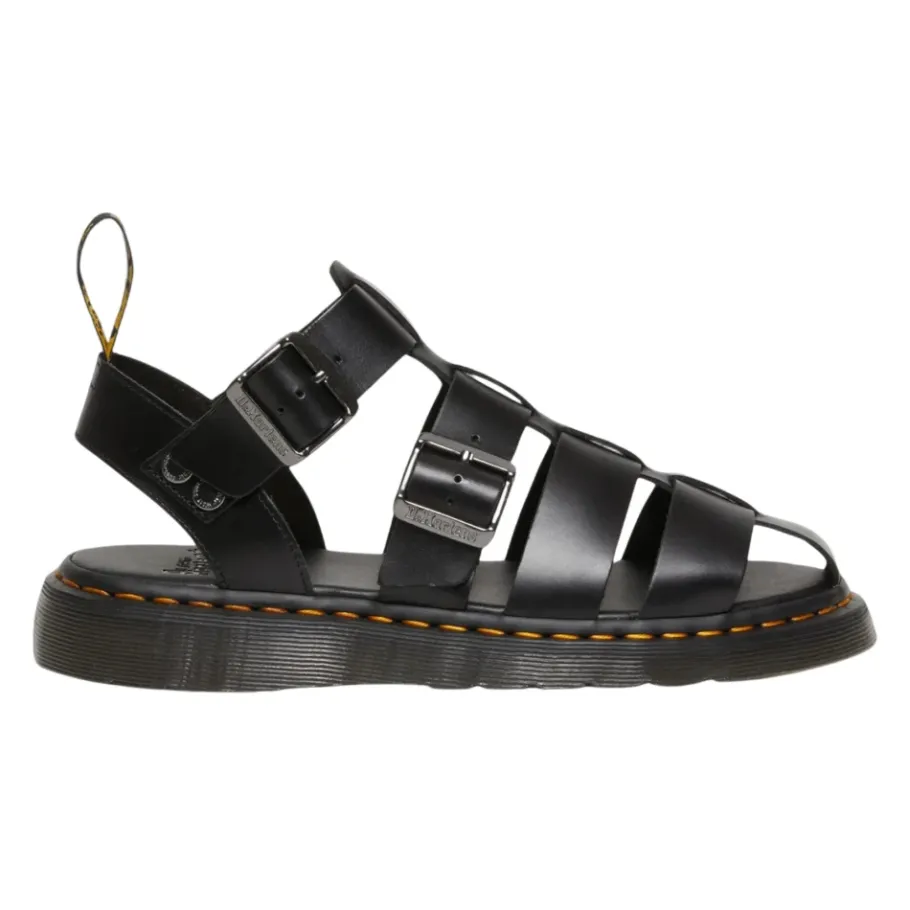 Dr. Martens Leren Gesp Sandaal Rubberen Zool-Heren Sandalen