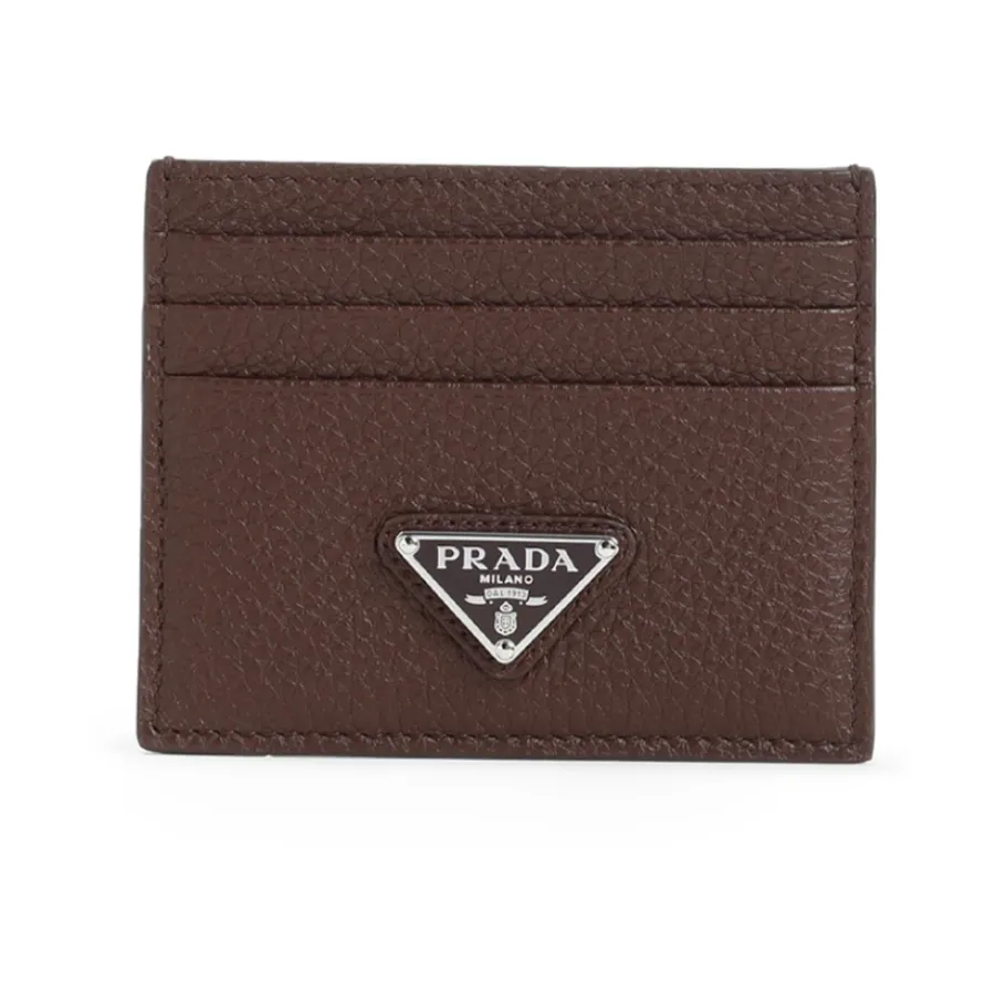Prada Leren Kaarthouder-Heren Portefeuilles