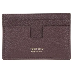 Tom Ford Leren kaarthouder met meerdere sleuven-Heren Portefeuilles