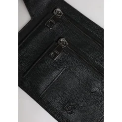 Dolce & Gabbana Leren Messenger Crossbody Tas-Heren Tassen