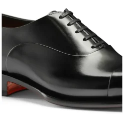 Santoni Leren Oxford Veterschoen-Heren Nette Schoenen