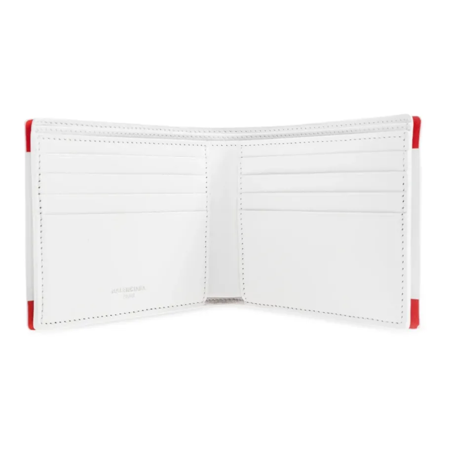 Balenciaga Leren Portemonnee met Print-Heren Portefeuilles