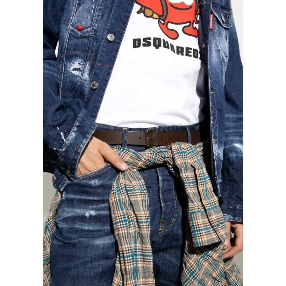 Dsquared2 Leren Riem-Heren Riemen