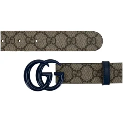 Gucci Leren Riem met Logo Gesp-Heren Riemen