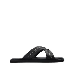 Jimmy Choo Leren sandalen met metalen sterdetail-Heren Slippers