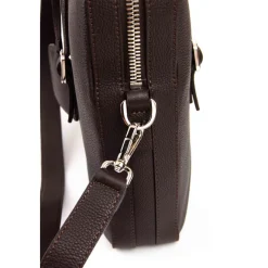 Santoni Leren Schoudertas Gehamerd-Heren Tassen