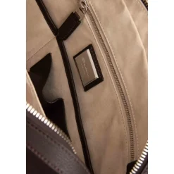 Santoni Leren Schoudertas Gehamerd-Heren Tassen