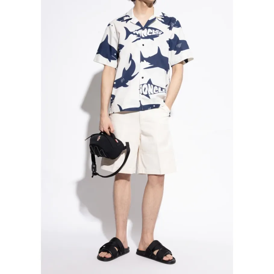 Moncler Leren slides-Heren Slippers