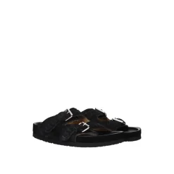 Isabel Marant Leren Slippers-Heren Slippers