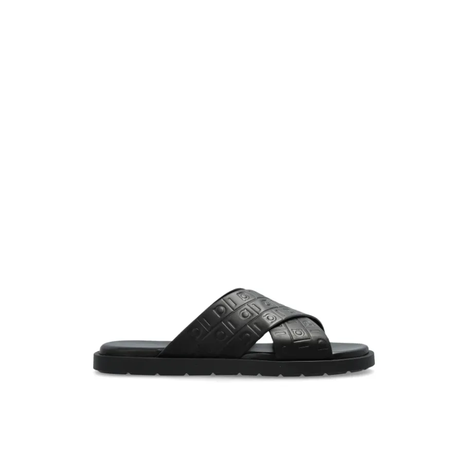 Ferragamo Leren Slippers Brise-Heren Slippers
