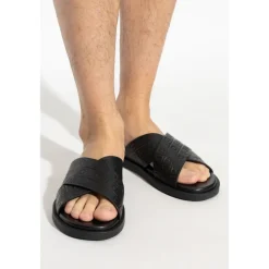 Ferragamo Leren Slippers Brise-Heren Slippers