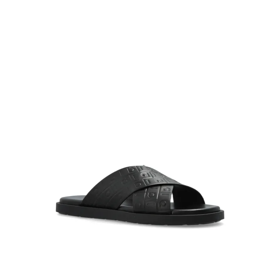 Ferragamo Leren Slippers Brise-Heren Slippers