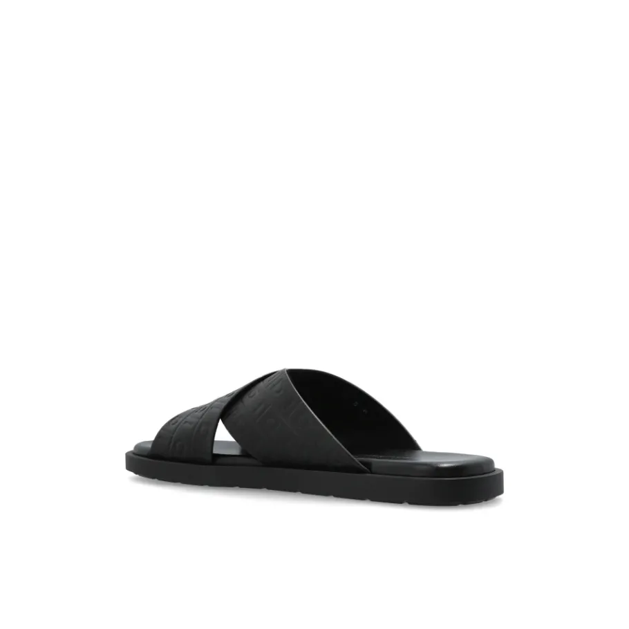 Ferragamo Leren Slippers Brise-Heren Slippers
