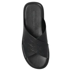 Ferragamo Leren Slippers Brise-Heren Slippers