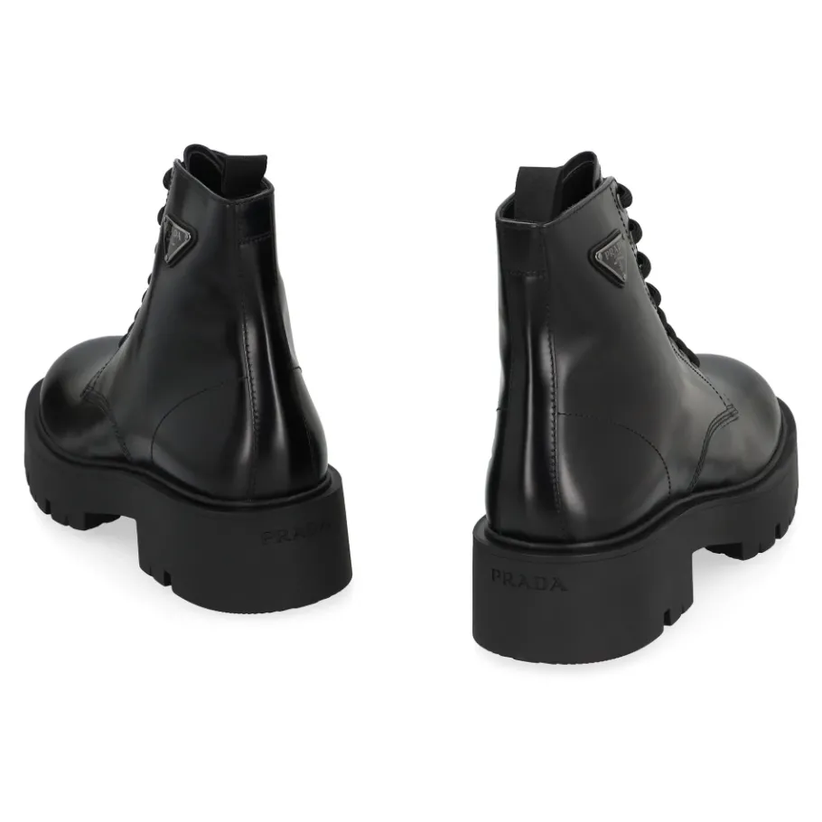 Prada Leren Veterlaarzen-Heren Laarzen