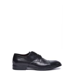 Canali Leren veterschoenen met rubberen zool-Heren Nette Schoenen