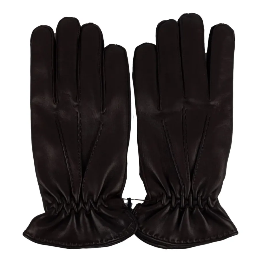 Orciani Leren Wollen Kasjmier Handschoenen-Heren Handschoenen