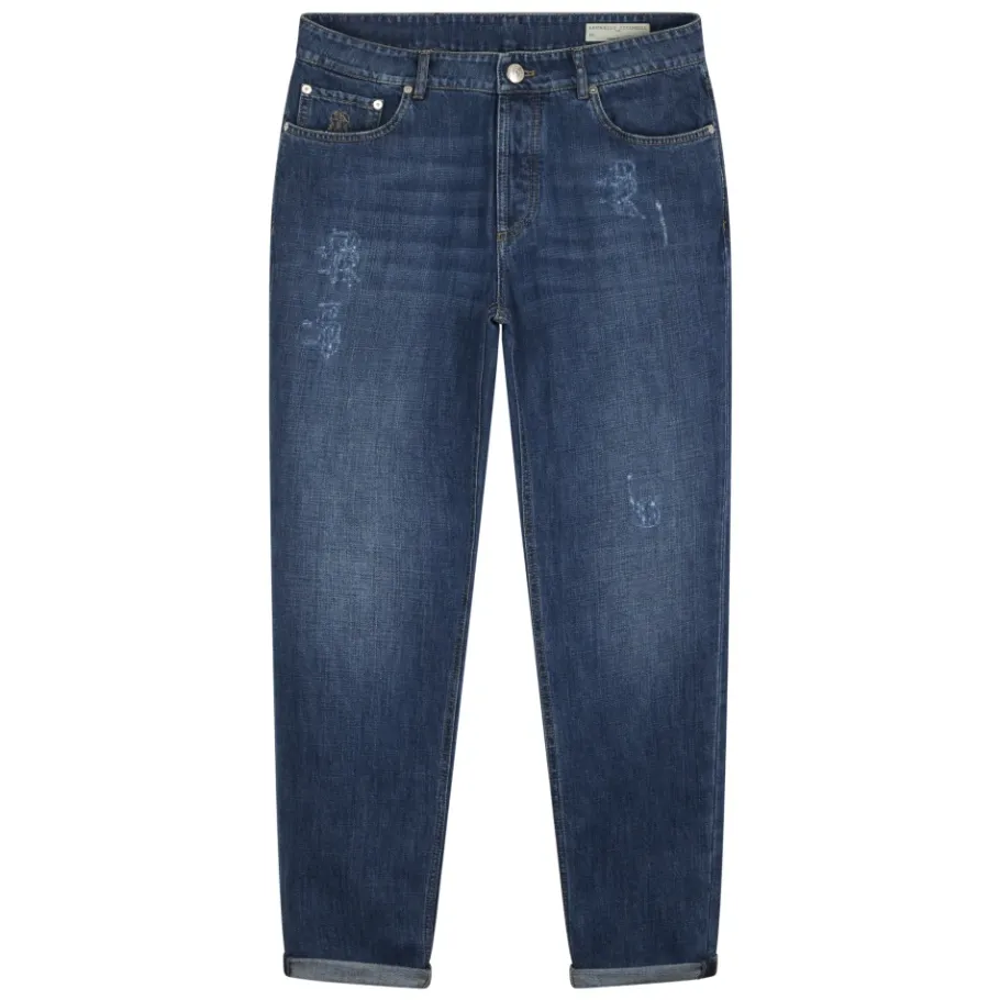 Brunello Cucinelli Lichtgewicht Denim Broek-Heren Jeans