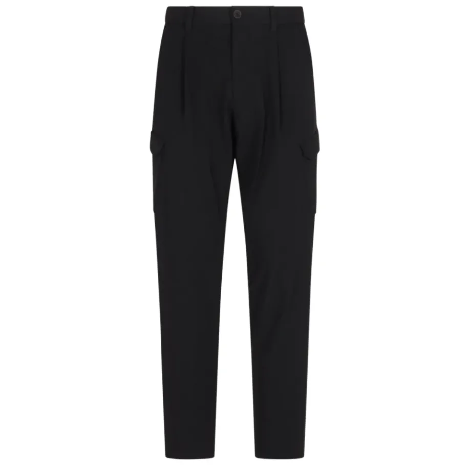 Herno Light Comfort Stretch Geweven Cargo Broek-Heren Broeken