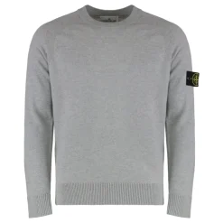 Stone Island Light RWS Geelong Wool Crewneck Sweater-Heren Truien & Vesten