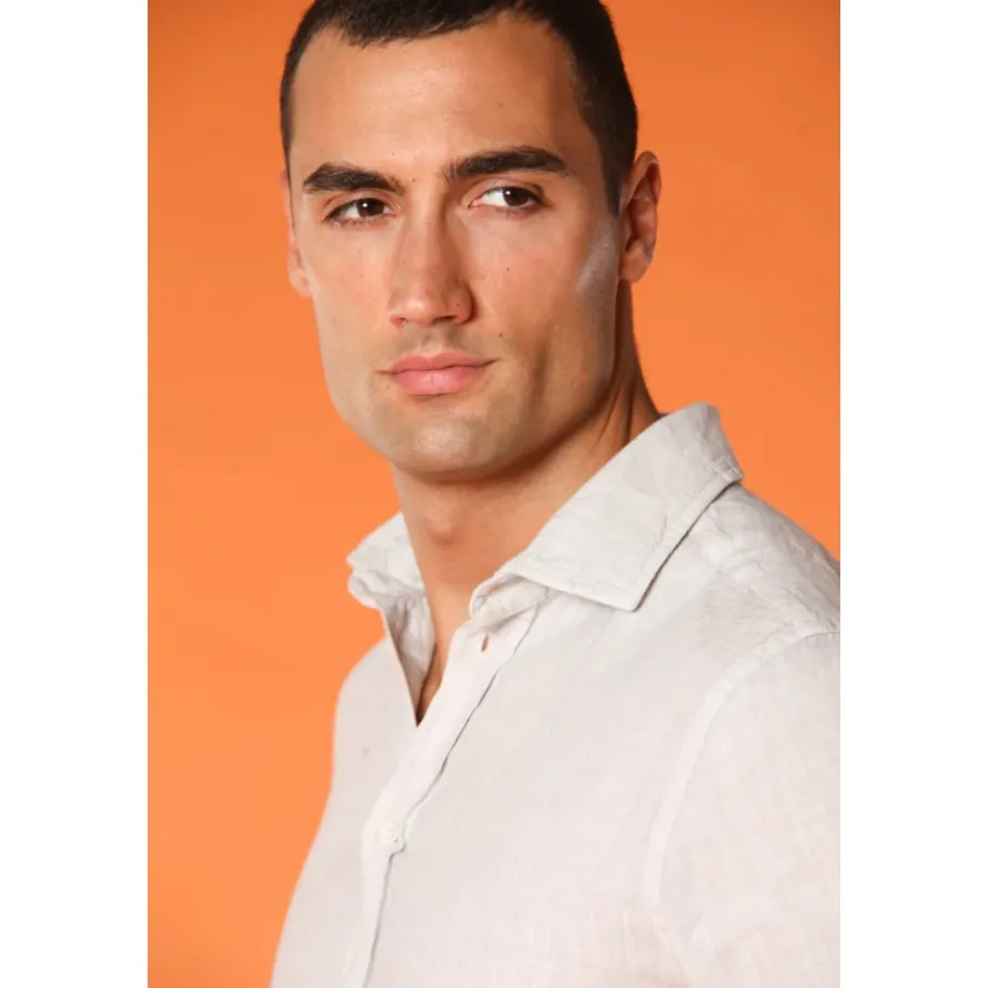 Mason's Linnen Herenoverhemd Torino Stijl-Heren Overhemden