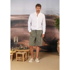 Mason's Linnen overhemd Porto-stijl-Heren Overhemden