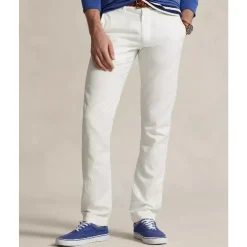 Ralph Lauren Linnen-katoenen broek Straight Fit-Heren Broeken