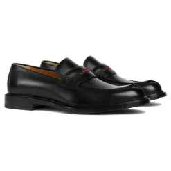Gucci Loafer met Web-Heren Instappers & Slip Ons
