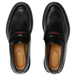 Gucci Loafer met Web-Heren Instappers & Slip Ons