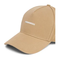 Dsquared2 Logo Appliqué Katoenen Pet met Slogan-Heren Petten